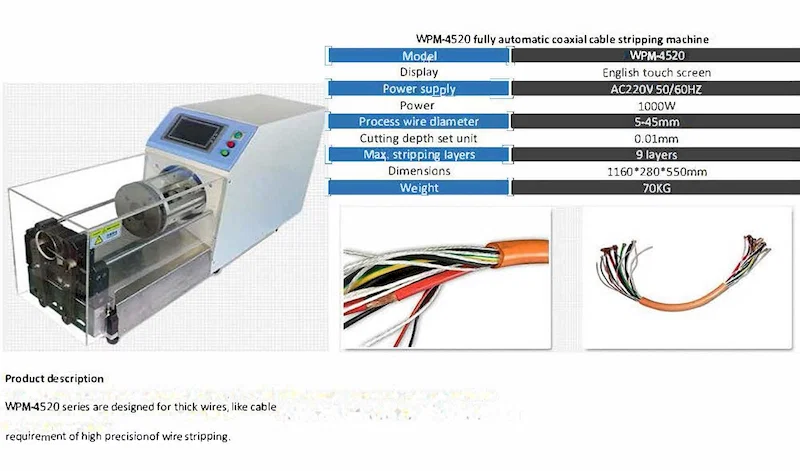 Coax Cable Stripper Machine, Coaxial Cable Stripping Machine, Coax Cable Stripping Machine