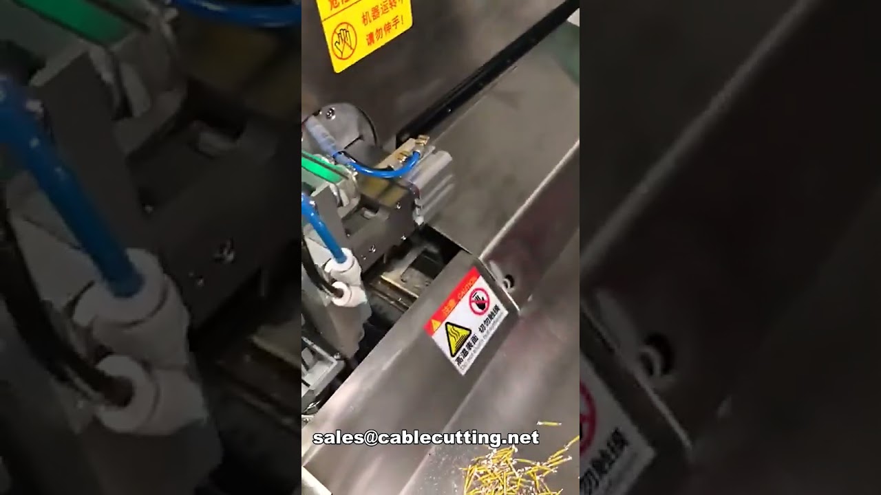 fully automatic single end 5 wire cutting stripping crimping and tinning machine