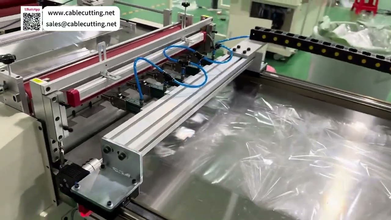 Automaattinen mekaaninen käsivarsi- ja keräysverkkoleikkuri pehmeille ja koville pitkille materiaaleille